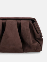 Themoirè Afrodite eco-suede clutch bag - | Spazio Pritelli