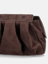 Themoirè Afrodite eco-suede clutch bag - | Spazio Pritelli