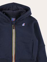 K-Way Pros brushed fleece zip-Up hoodie for kids - | Spazio Pritelli