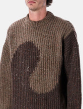 ERL Brown Swirl Wool Crewneck Sweater - | Spazio Pritelli