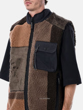 Gilet patchwork in pile Mix Boa and Wander -  | Spazio Pritelli