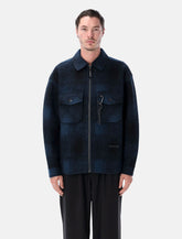 Giacca in misto lana Shaggy a quadri and Wander - | Spazio Pritelli