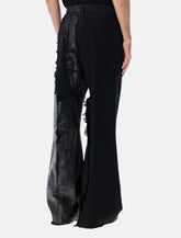 Pantaloni Joris neri con dettagli strappati di Rick Owens - | Spazio Pritelli
