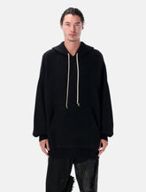 Felpa oversize con cappuccio in maglia di Rick Owens - | Spazio Pritelli