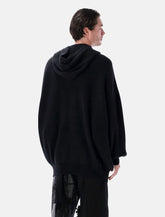 Felpa oversize con cappuccio in maglia di Rick Owens - | Spazio Pritelli