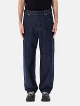 Jeans loose in denim indigo rinsed di Stone Island - | Spazio Pritelli