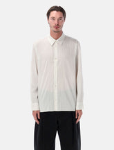 Studio Nicholson View striped silk shirt - | Spazio Pritelli