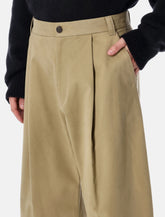 Studio Nicholson wide-leg peached cotton Sorte trousers - | Spazio Pritelli