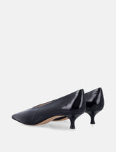 Babouche Kitten Heels Black Naplack - | Spazio Pritelli
