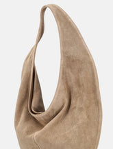 Maeden Market Tote Suede Leather Beige - | Spazio Pritelli