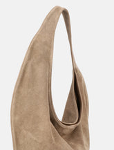 Maeden Market Tote Suede Leather Beige - | Spazio Pritelli