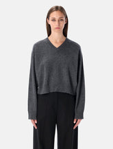 Loulou Anzor Cashmere V-Neck Sweater - | Spazio Pritelli