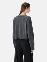 Loulou Anzor Cashmere V-Neck Sweater - | Spazio Pritelli