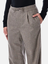 LouLou de Saison pantaloni Harlem in flanella di lana - | Spazio Pritelli