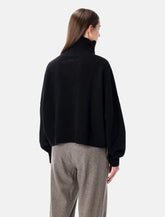 LouLou de Saison Luke wool-cashmere stand collar sweater - | Spazio Pritelli