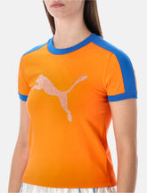 FENTY x PUMA T7 slim-fit jersey tee with rhinestone logo - | Spazio Pritelli