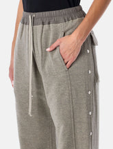 Pantaloni Pusher grigio mélange in felpa di Rick Owens DRKSHDW - | Spazio Pritelli