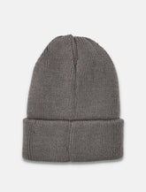 Y-3 grey knit beanie with embroidered logo - | Spazio Pritelli