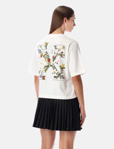 Off-White Flowers boxy cotton logo T-shirt - | Spazio Pritelli