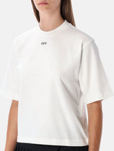 Off-White Flowers boxy cotton logo T-shirt - | Spazio Pritelli