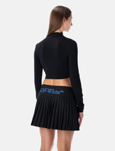 Off-White "Off Stamp" cropped long-sleeve top - | Spazio Pritelli