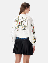 Off-White Arrow Flowers cropped logo sweatshirt - | Spazio Pritelli