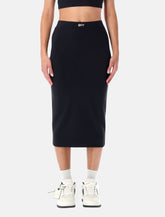 Off-White Sleek stretch midi skirt - | Spazio Pritelli
