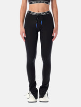 Off-White Logoband split hem leggings - | Spazio Pritelli