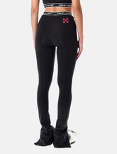 Off-White Logoband split hem leggings - | Spazio Pritelli