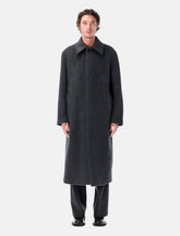 Sunflower Italian Wool Long Coat in Grey - | Spazio Pritelli