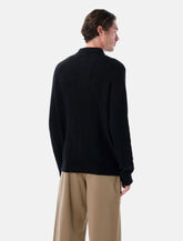 Polo Ralph Lauren cable knit wool and cashmere polo sweater - | Spazio Pritelli