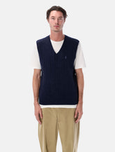 Polo Ralph Lauren cable-knit cashmere sleeveless jumper with V-neck - | Spazio Pritelli