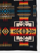 Chief Joseph wool blend black blanket - | Spazio Pritelli