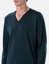 John Smedley Blenheim extra fine merino wool V-neck jumper - | Spazio Pritelli