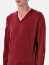 John Smedley Blenheim extra fine merino wool V-neck jumper - | Spazio Pritelli