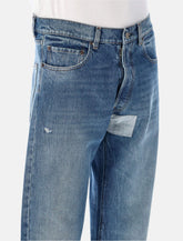 Maison Margiela Blue Jeans with Patch - | Spazio Pritelli