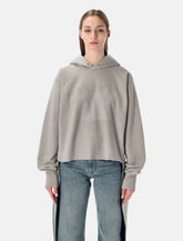 Felpa Décortiqué con logo grigia di Maison Margiela - | Spazio Pritelli