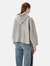 Felpa Décortiqué con logo grigia di Maison Margiela - | Spazio Pritelli