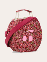 Bonpoint Jadore suitcase bag in red liberty organic cotton - | Spazio Pritelli