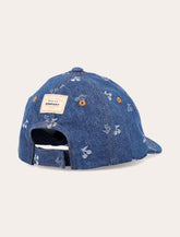 Bonpoint Arnold girls’ denim cap with cherry jacquard - | Spazio Pritelli