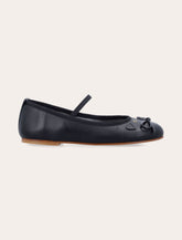 Bonpoint Joie leather ballerinas with cat detail for girls - | Spazio Pritelli