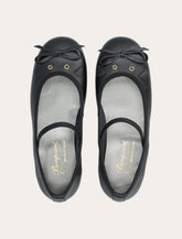 Bonpoint Joie leather ballerinas with cat detail for girls - | Spazio Pritelli