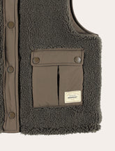 Bonpoint Boy – Junior Reversible Vest in Faux Fur and Quilted Nylon - | Spazio Pritelli