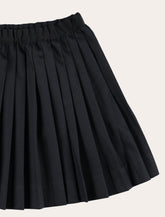 Bonpoint Jais girls’ pleated skirt in cotton twill - | Spazio Pritelli