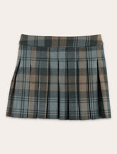 Bonpoint Talissa pleated tartan wool skirt - | Spazio Pritelli