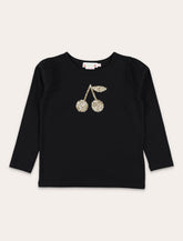 T-shirt in cotone con ciliegie in paillettes Bonpoint -  | Spazio Pritelli