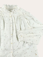 Bonpoint Jorja blouse in cotton voile with golden embroidery - | Spazio Pritelli