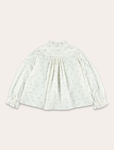 Bonpoint Jorja blouse in cotton voile with golden embroidery - | Spazio Pritelli