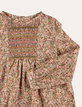 Bonpoint Juliette floral blouse in Liberty cotton with smocked panel - | Spazio Pritelli