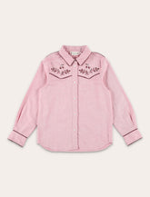 Bonpoint Girl – Jiggle Cotton Twill Blouse with Embroidery - | Spazio Pritelli